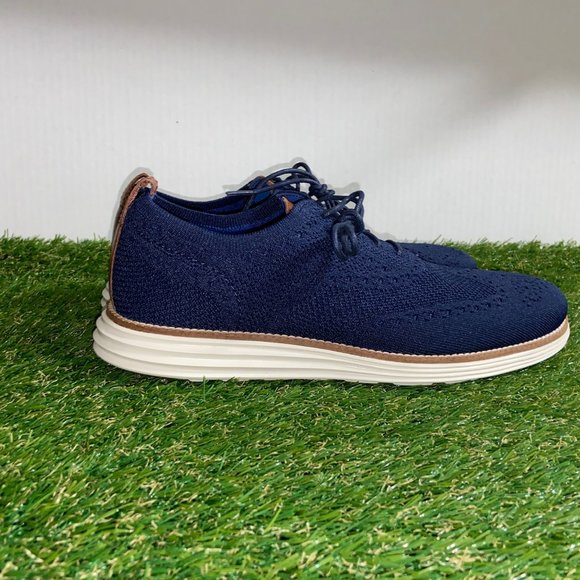 Cole Haan Original Grand OS Wingtip Oxford Stitchlite Navy Blue C27960 Size main image 6
